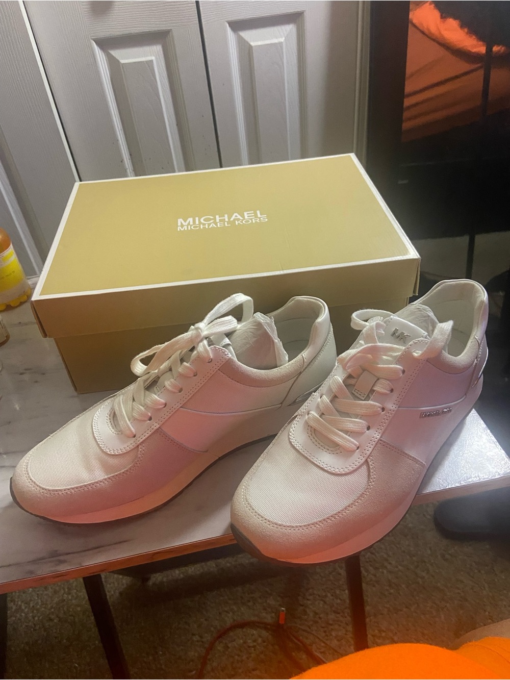 Michael Kors Men's White Low-Top Sneakers
